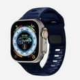 thumbnail image 1 of LEIXIUER Silicone Sport Bands for Apple Watch Bands Ultra 49mm 45mm 44mm 40mm 41mm 38mm 42mm, Adjustable Elastic Waterproof Wristbands Replacement for iWatch Series 8 7 SE 6 5 4 3 2 1 Women Men, 1 of 9