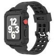 thumbnail image 1 of LEIXIUER Silicone Sport Bnad Compatible with Apple Watch Bands and Soft Case 41mm 40mm 38mm 45mm 44mm 42mm Women Men, Transparent Sport Wristbands and Bumper Cover for iWatch Series 9 8 7 SE 6 5 4 3 2, 1 of 9