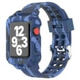 thumbnail image 1 of LEIXIUER Silicone Sport Bnad Compatible with Apple Watch Bands and Soft Case 41mm 40mm 38mm 45mm 44mm 42mm Women Men, Transparent Sport Wristbands and Bumper Cover for iWatch Series 9 8 7 SE 6 5 4 3 2, 1 of 9