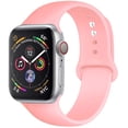 thumbnail image 1 of LEIXIUER Silicone Sport Strap Compatible with Apple Watch Bands 49mm 40mm 44mm 38mm 42mm 41mm 45mm,Stretchy Soft Silicone WristBands Bracelet for iWatch All Series 8 7 6 5 4 3 2 1 & SE Sports Band, 1 of 9