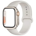thumbnail image 1 of LEIXIUER Silicone Sport band + Glass Hard Case Compatible with Apple Watch Bands and Case 45mm 44mm 41mm 40mm Women Men, Sport Strap and Tempered Glass Bumper Cover for iWatch Series 9 8 7 SE 6 5 4, 1 of 11