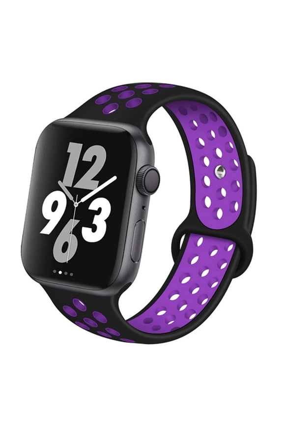 Silicone Strap Compatible with Apple Watch Band 45mm 41mm 38mm 42mm 40mm 44mm 49mm,Smartwatch Wrist Adjustable Breathable Sport Bands for iWatch Series 7 6 5 4 3 2 1 8 9 SE Nike