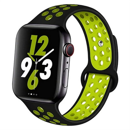 LEIXIUER Silicone Strap Compatible with Apple Watch Band 45mm 41mm 38mm 42mm 40mm 44mm 49mm,Smartwatch Wrist Adjustable Breathable Sport Bands for iWatch Series 7 6 5 4 3 2 1 8 9 SE Nike