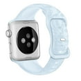 thumbnail image 1 of LEIXIUER Silicone Strap Compatible with Apple Watch Bands 40mm 38mm 44mm 40mm 41mm 42mm 45mm, Soft Silicone Engraved Sport Wristbands Replacement Strap for Apple Watch Series 3/SE/7/6/5/4/3/2/1, 1 of 8