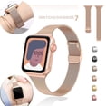 thumbnail image 1 of LEIXIUER Silm Milanese Loop Strap Compatible with Apple Watch Bands 45mm 41mm 44mm 40mm 38mm 42mm Ultra 49mm Thin Stainless Steel Band Magnetic Mesh Metal Strap for iWatch Series 9 8 7 se 6 5 4 3, 1 of 8
