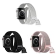 thumbnail image 1 of LEIXIUER Single Pack 3 Pack Nylon Double Loop Bands Compatible with Apple Watch 45mm 49mm 41mm Adjustable Braided Breathable Sport Strap Wristbands for iWatch series 8 7 SE Ultra 6 5 4 3 2 1, 1 of 7