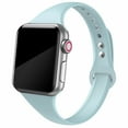 thumbnail image 1 of LEIXIUER Slim Silicone strap Compatible with Apple watch Bands 38mm 40mm 41mm 44mm 45mm 42mm Ultra 49mm for iWatch Series 8 7 SE 6 5 4 3 2 1 Silicone Sport wrsitband bracelet correa, 1 of 7
