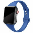 thumbnail image 1 of LEIXIUER Slim Silicone strap Compatible with Apple watch Bands 38mm 40mm 41mm 44mm 45mm 42mm Ultra 49mm for iWatch Series 8 7 SE 6 5 4 3 2 1 Silicone Sport wrsitband bracelet correa, 1 of 7