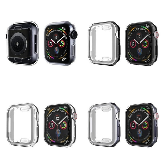 LEIXIUER Soft TPU Screen Protector Case Compatible with Apple Watch Cover 45mm 44mm 42mm 41mm 40mm 38mm Shell Protector Bumper for iWatch Sereies 9 8 7 6 5 4 3 2 1 SE SE2