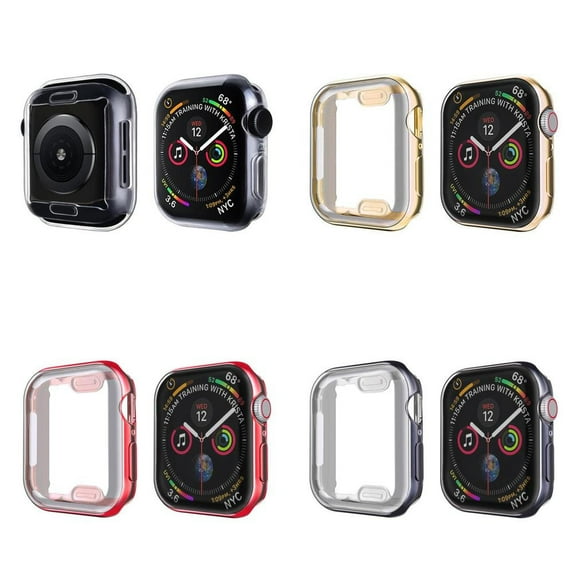 LEIXIUER Soft TPU Screen Protector Case Compatible with Apple Watch Cover 45mm 44mm 42mm 41mm 40mm 38mm Shell Protector Bumper for iWatch Sereies 9 8 7 6 5 4 3 2 1 SE SE2