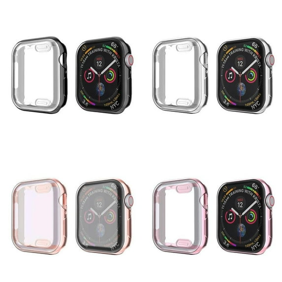 LEIXIUER Soft TPU Screen Protector Case Compatible with Apple Watch Cover 45mm 44mm 42mm 41mm 40mm 38mm Shell Protector Bumper for iWatch Sereies 9 8 7 6 5 4 3 2 1 SE SE2