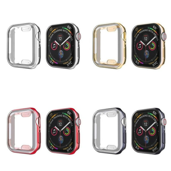 LEIXIUER Soft TPU Screen Protector Case Compatible with Apple Watch Cover 45mm 44mm 42mm 41mm 40mm 38mm Shell Protector Bumper for iWatch Sereies 9 8 7 6 5 4 3 2 1 SE SE2