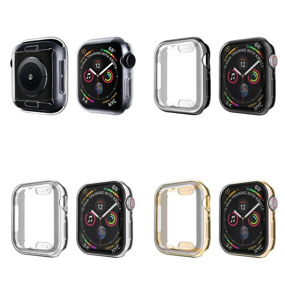 LEIXIUER Soft TPU Screen Protector Case Compatible with Apple Watch Cover 45mm 44mm 42mm 41mm 40mm 38mm Shell Protector Bumper for iWatch Sereies 9 8 7 6 5 4 3 2 1 SE SE2