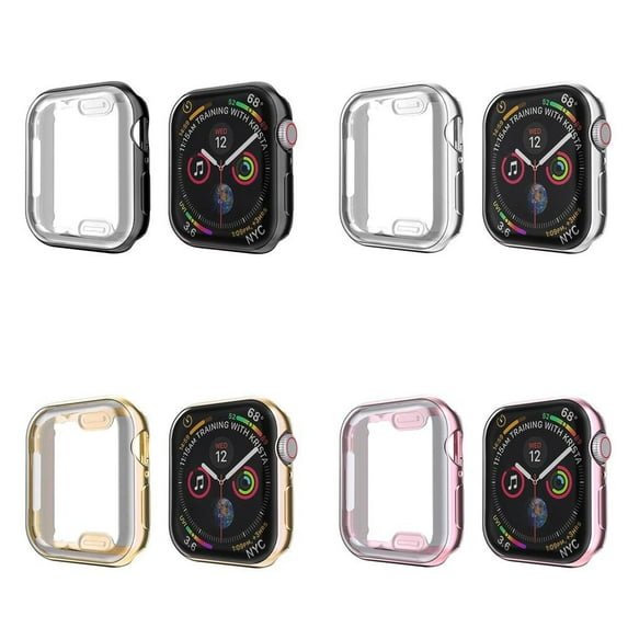 LEIXIUER Soft TPU Screen Protector Case Compatible with Apple Watch Cover 45mm 44mm 42mm 41mm 40mm 38mm Shell Protector Bumper for iWatch Sereies 9 8 7 6 5 4 3 2 1 SE SE2