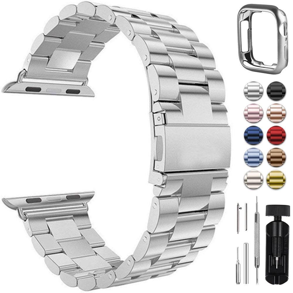 LEIXIUER Stainless Steel Band Metal Compatible with Apple Watch