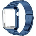 thumbnail image 1 of LEIXIUER Stainless Steel Metal Wristbands Compatible with Apple Watch Bands and Soft Case 45mm 44mm 42mm 41mm 40mm 38mm Metal Band Replacement iWatch Series 9 8 7 se 6 5 4 3 2 1 Strap, 1 of 9