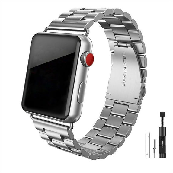 LEIXIUER Stainless Steel Strap Compatible with Apple watch band 41mm 45mm 42mm 38mm 40mm 44mm 49mm Accessories Metal Wristbands bracelet iWatch Series 3 4 5 6 SE 7 8 9 Ultra Band