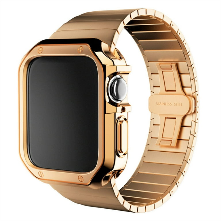 STRAP CASE Gold Apple Watch Band Series 9 8 7 6 Women Apple 
