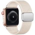 thumbnail image 1 of LEIXIUER Stretchy Braided Loop Compatible with Apple Watch Band iWatch Bands 41mm 40mm 38mm 49mm 45mm 44mm 42mm Men Women, Elastic Nylon Magnetic Clasp for iWatch Ultra Series 9 8 7 SE 6 5 4 3 2 1, 1 of 15