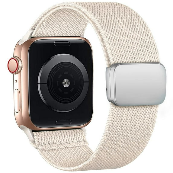 LEIXIUER Stretchy Braided Loop Compatible with Apple Watch Band iWatch Bands 41mm 40mm 38mm 49mm 45mm 44mm 42mm Men Women, Elastic Nylon Magnetic Clasp for iWatch Ultra Series 9 8 7 SE 6 5 4 3 2 1