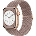 thumbnail image 1 of LEIXIUER Stretchy Braided solo Loop Straps Compatible with Apple Watch Bands 44mm 45mm 38mm 40mm 42mm 41mm 49mm Adjustable Nylon Loop Wristbands for iWatch Series 9 8 7 6 SE 5 4 3 2 1 Ultra Women Men, 1 of 13