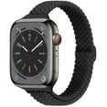 thumbnail image 1 of LEIXIUER Stretchy Slim Braided Solo Loop Bands Compatible with Apple Watch Bands 41mm 40mm 38mm 49mm 45mm 44mm 42mm Women Men, Thin Nylon Wristband for iWatch Series 9 8 7 SE 6 5 4 3 2 1 Ultra, 1 of 12