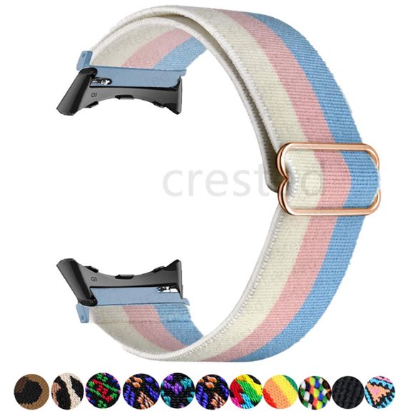 LEIXIUER Stretchy Solo Loop Band Compatible with Google Pixel Watch/Google Pixel Watch 2 Women Men, Braided Nylon Wristbands Compatible with Google Pixel Watch 2022/ Google Pixel Watch 2023