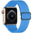 thumbnail image 1 of LEIXIUER Stretchy Solo Loop Strap Compatible with Apple Watch Bands 38mm 40mm 41mm 45mm 44mm 42mm 49mm, Adjustable Braided Weave Nylon Band Women Men for iWatch Series 9 8 7 6 5 4 3 2 1 se ultra, 1 of 12