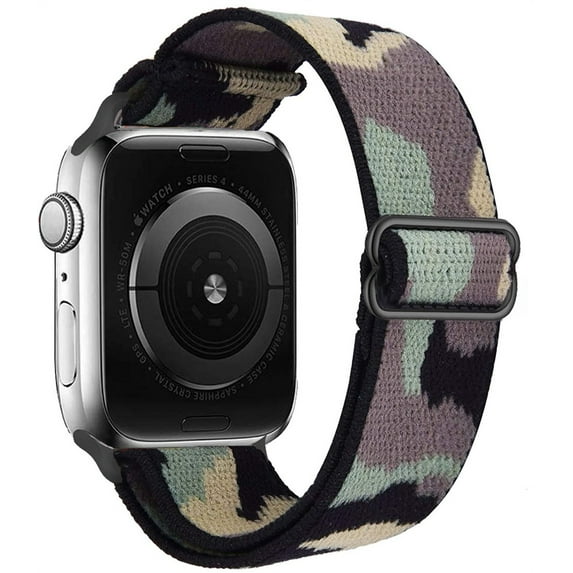 LEIXIUER Stretchy Solo Loop Strap Compatible with Apple Watch Bands 38mm 40mm 41mm 45mm 44mm 42mm 49mm, Adjustable Braided Weave Nylon Band Women Men for iWatch Series 9 8 7 6 5 4 3 2 1 se ultra