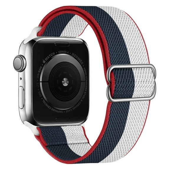 LEIXIUER Stretchy Solo Loop Strap Compatible with Apple Watch Bands 38mm 40mm 41mm 45mm 44mm 42mm 49mm, Adjustable Braided Weave Nylon Band Women Men for iWatch Series 9 8 7 6 5 4 3 2 1 se ultra