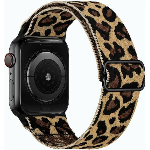 LEIXIUER Stretchy Solo Loop Strap Compatible with Apple Watch Bands 38mm 40mm 41mm 45mm 44mm 42mm 49mm, Adjustable Braided Weave Nylon Band Women Men for iWatch Series 9 8 7 6 5 4 3 2 1 se ultra