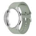 thumbnail image 1 of LEIXIUER TPU Case+ Silicone band for Samsung Galaxy Watch 6 5 4 Band 44mm 40mm Samsung Galaxy Watch 4 classic 46 mm 42mm Sport Watch Wristbands cover Strap for Galaxy Watch 6 5 4 (without film), 1 of 11