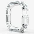 thumbnail image 1 of LEIXIUER TPU PC Case Without Film Compatible with Apple Watch Ultra 49mm 44mm 40mm 45mm 41mm Transparent Protector Bumper Cover for IWatch Series SE 8 7 6 5 4, 1 of 11