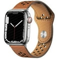 thumbnail image 1 of LEIXIUER UP Leather Compatible with Apple Watch Bands iWatch Band 41mm 40mm 38mm 45mm 44mm 42mm Ultra 49mm UP Soft Leather Wristbands Women Men for iWatch Series 9 8 7 SE 6 5 4 3 2 1, 1 of 15