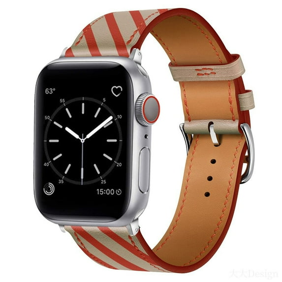LEIXIUER UP Leather Strap Compatible with Apple Watch Bands 44mm 45mm 40mm 38mm 42mm 41mm Ultra 49mm iWatch Band Series 9 8 7 SE 6 5 4 3 2 1 Top ArtificialLeather Wristband Single Tour Bracelet