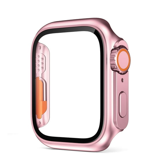 LEIXIUER Upgrade Case+Glass For Apple Watch Case 45mm 41mm Series 8 7 Upgrade To Apple Watch Ultra 49mm Screen Protector PC Cover For iwatch 6 SE 5 40mm 44mm