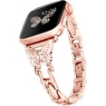 thumbnail image 1 of LEIXIUER Women Diamonds Metal Stainless Steel Wristbands Compatible with Apple Watch Band 41mm 40mm 38mm 49mm 45mm 44mm 42mm, Adjustable Bling Metal Straps for iWatch Series 9 8 7 6 5 4 3 2 1 SE Ultra, 1 of 14