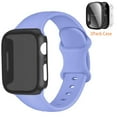 thumbnail image 1 of LEIXIUER iphone Bands Compatible with Apple Watch Band and Case 49mm 45mm 44mm 41mm 40mm Silicone Sport Band for Apple Watch Sereis 9 8 7 6 5 4 3 SE Ultra, 1 of 13