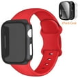 thumbnail image 1 of LEIXIUER iphone Bands Compatible with Apple Watch Band and Case 49mm 45mm 44mm 41mm 40mm Silicone Sport Band for Apple Watch Sereis 9 8 7 6 5 4 3 SE Ultra, 1 of 1