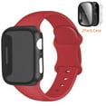 thumbnail image 1 of LEIXIUER iphone Bands Compatible with Apple Watch Band and Case 49mm 45mm 44mm 41mm 40mm Silicone Sport Band for Apple Watch Sereis 9 8 7 6 5 4 3 SE Ultra, 1 of 1