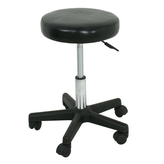 LEIYY Rolling Stools with Wheels, 400 LBS Weight Capacity Adjustable Height Stool with, Swivel Stools Chair for Salon, Bar, Home, Office, Tatoo, Medical, Massage 1 PCS Black