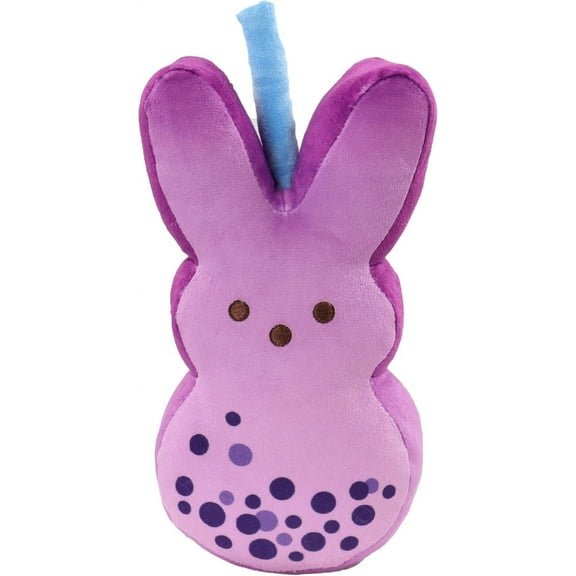 LEJHVAQK 15" Purple Boba Tea Bunny Plush - Trendy Bubble Tea Stuffed Animal Rabbit with Straw, Soft Kawaii Pillow, Unique Easter Basket Stuffers & Aesthetic Birthday Gift for Teens