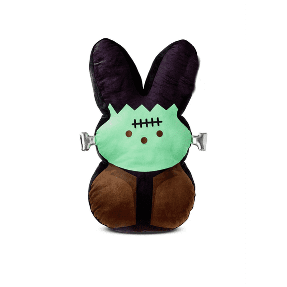 LEJHVAQK 24" Jumbo Franken Bunny Plush - Large Spooky Cute Stuffed Animal - Stitched Goth Easter Rabbit - Macabre Holiday Decor & Cuddle Pillow for Horror Fans, Teens & Collectors