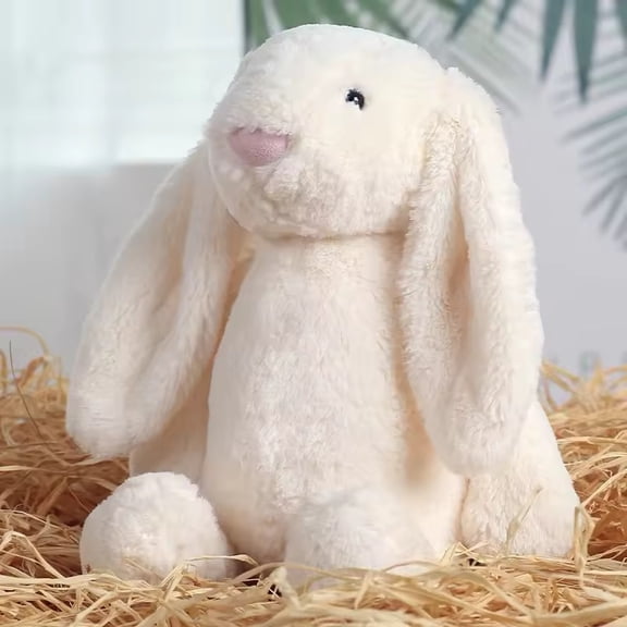 LEJHVAQK 9.8" Easter Bunny Stuffed Animal - Silky Soft Rabbit Plush Toy - Ideal Easter Basket Stuffers & Holiday Decorations for Kids & Toddlers