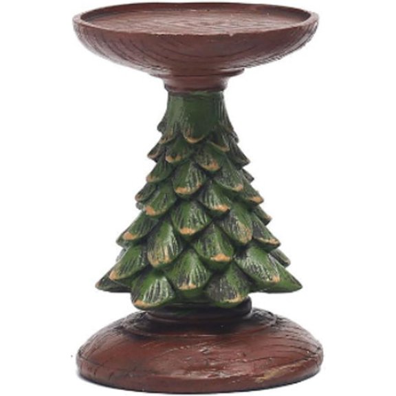 LEJHVAQK Christmas Tree Candle Holder Decoration, 2025 NEW Artist's Design Christmas Tree Candlestick for Dining Table, Fireplace, Home Decorations, Perfect Holiday Gift - Christmas Gift(Green Small)