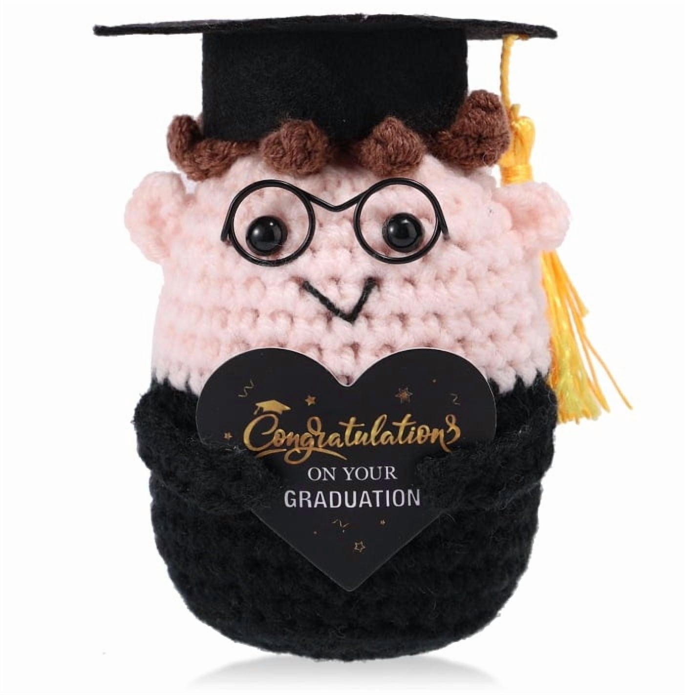 Graduation Potato LEJHVAQK Handmade Graduation Crochet Boy Plush: