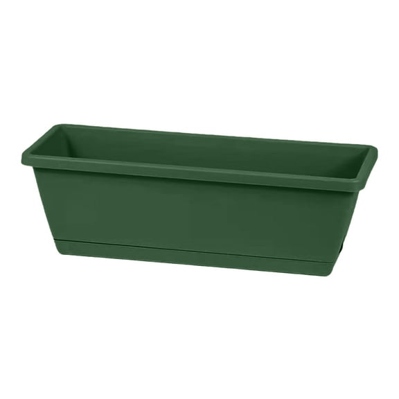 LEJHVAQK Home Decor Rectangular Vegetable Planter Box Majestic Thickened Plastic Flower Pot Professional Garden Trough Heartwarming Balcony Herb Container 14.17in x 7.48in x 5.91in
