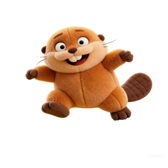 LEJHVAQK Hoppers 2026 New Plush Toys, 9.8" Mabel the Beaver Stuffed Animal - Ultra-Soft Happy Beaver Plushie with Cute Buck Teeth - Kawaii Cuddly Toy - Premium Decor & Birthday Surprise Gift