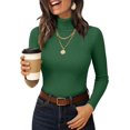 thumbnail image 1 of LEJHVAQK Women's Turtleneck Sweater 2026 Long Sleeve Shirts Fall Trendy Tops Slim Fitted Ribbed Knit Basic Casual Sweater, 1 of 9