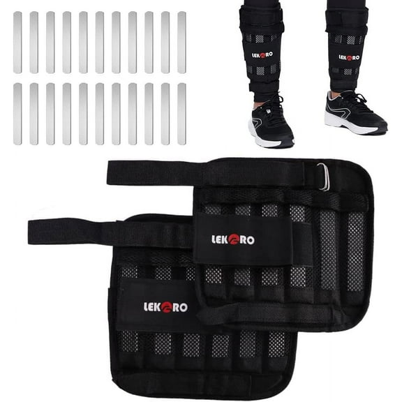 LEKARO Adjustable Wrist Ankle Weights, 2 Pack